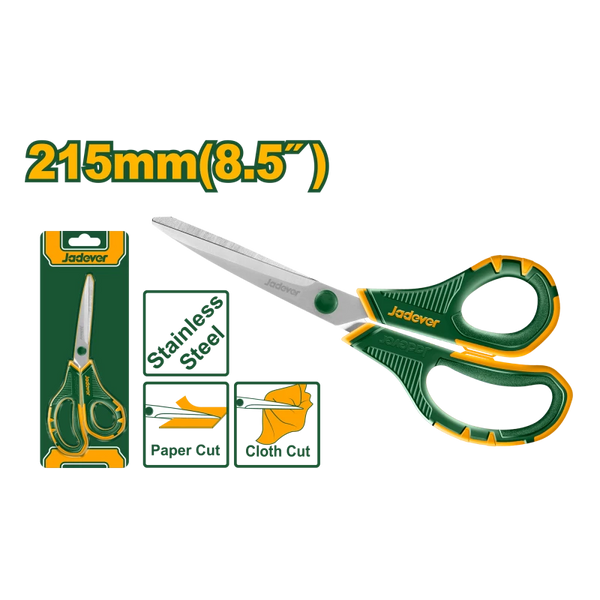 Jadever 8.5 Inch Stainless Steel Scissors JDSX1601 | Multipurpose Heavy Duty Cutting Scissors