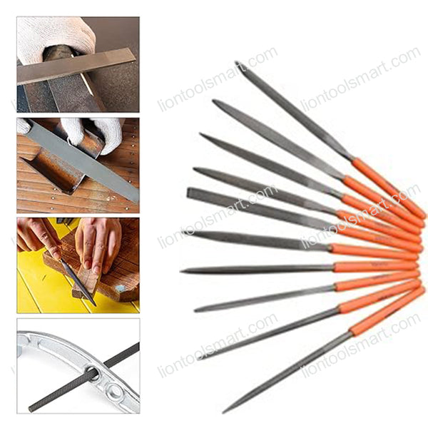 Jon Bhandari 10PC Needle File Set | Handle Precision Mini File Kit