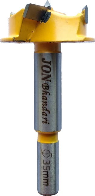 Jon Bhandari Hinges Bit Forstner Bit Long 35mm H-034 | Wood Drilling Tool