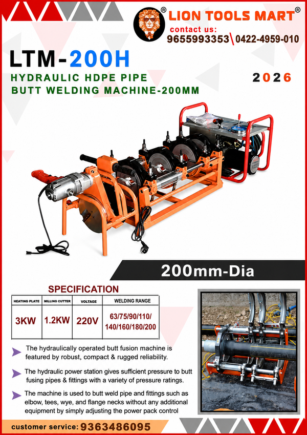LTM-160M Electric HDPE Pipe Manual Butt Welding Machine