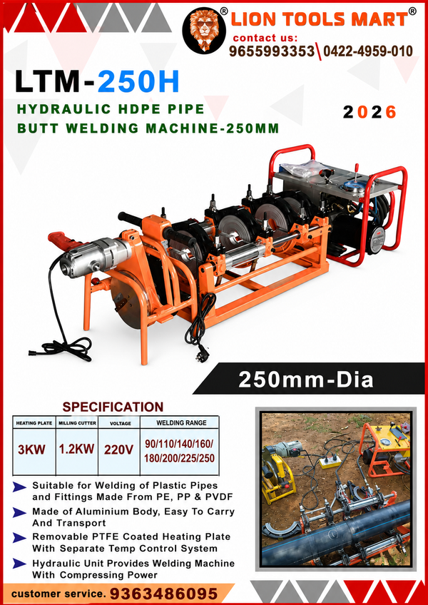 LTM-160M Electric HDPE Pipe Manual Butt Welding Machine