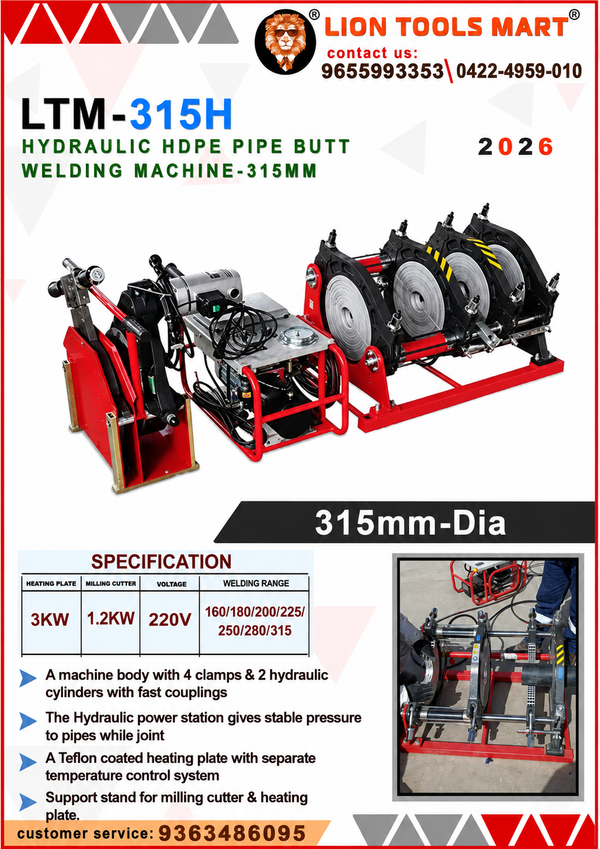 LTM-160M Electric HDPE Pipe Manual Butt Welding Machine