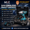 MHR 3/4" Cordless Impact Wrench β 2000N.m High Torque Industrial Grade (21V, 4.0Ah)