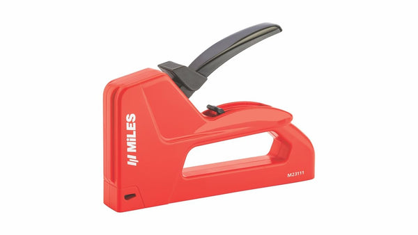 MILES M23111 Heavy Duty Staple Gun | Manual Gun Tacker for Upholstery, Wood, Fabric & DIY Projects