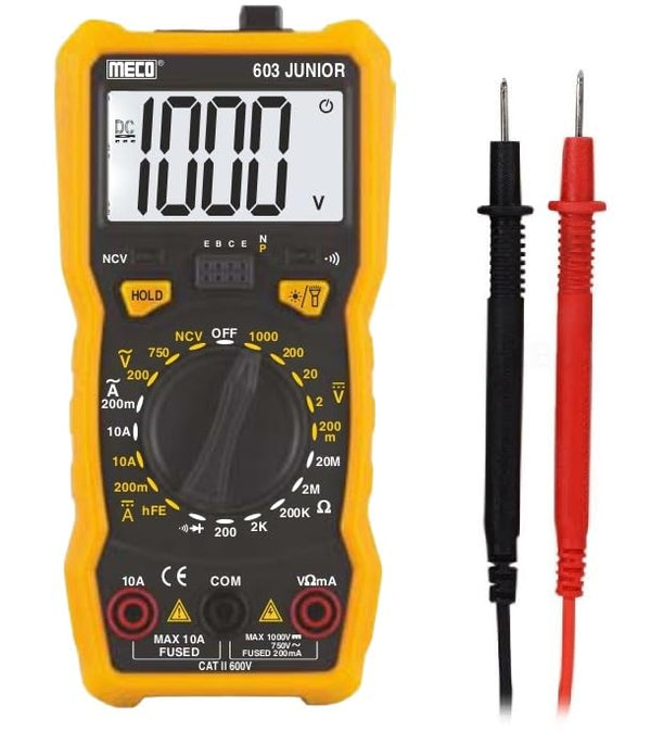 Meco Digital Multimeter 603 Junior | 2000 Count Manual Ranger