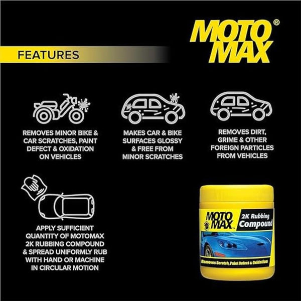 Motomax, Motomax 2K Rubbing Compound, 2K Rubbing Compound, 100GM Rubbing Compound, Rubbing Compound, Car Rubbing Compound, Automotive Rubbing Compound, Paint Rubbing Compound, Car Paint Correction, Scratch Removal Compound, Scratch Remover, Paint Correction Compound, Oxidation Remover, Car Detailing Compound, Automotive Paint Polish, Paint Restoration Compound, Car Polish Compound, Body Shop Compound, Automotive Surface Polish, Paint Defect Remover, Surface Scratch Remover, Car Care Product, Vehicle Paint C