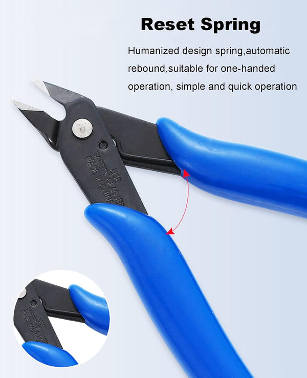 JAINSON O5N 5INCH SMALL WIRE CUTTER/NIPPER WITH INTERNAL SPRING