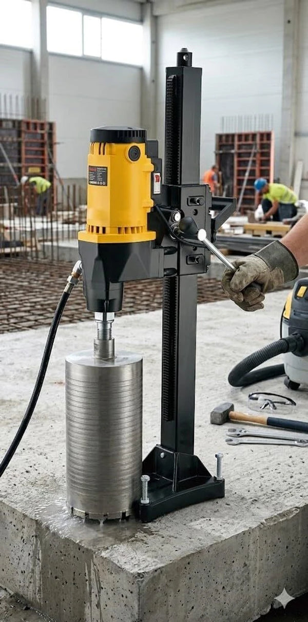 Polymak Diamond Core Drill 3900W 300mm PM300DCD | Concrete, RCC, Stone & Construction Drilling Applications
