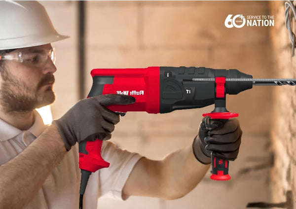 Ralli Wolf RW-26H 26mm Professional Rotary Hammer Drill | 800W SDS Plus Hammer Drill