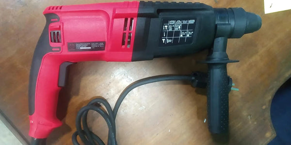 Ralli Wolf RW26RH 800W Professional Rotary Hammer Drill, 26mm Drilling Capacity with Variable Speed for Concrete Drilling, Masonry, Construction and Renovation Applications