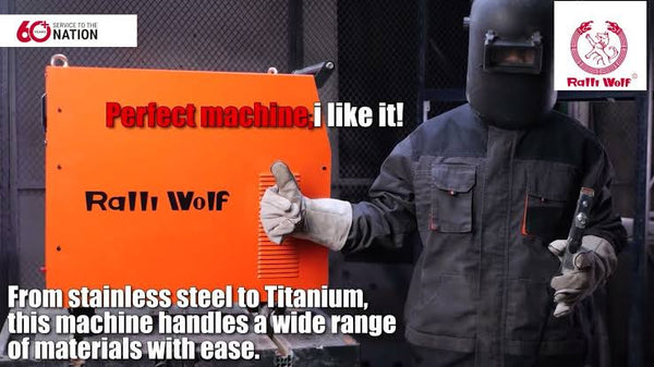 Ralli Wolf RT63 TIG 630IJ 630A heavy-duty IGBT inverter welding machine with 30–630A adjustable output and 415V three-phase input.