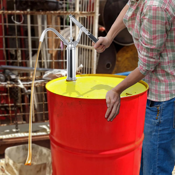 Servo barrel pump, Servo lever type barrel pump, lever action barrel pump, manual barrel pump, drum pump, oil barrel pump, oil drum pump, diesel barrel pump, kerosene pump, lubricant pump, manual oil pump, hand operated barrel pump, industrial drum pump, workshop oil pump