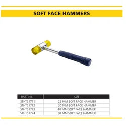 Stanley STHT51772, Stanley soft face hammer, 30mm soft face hammer, Stanley hammer, 450g hammer, nylon face hammer, soft hammer, steel handle hammer, Stanley hand tools, workshop hammer, automotive hammer