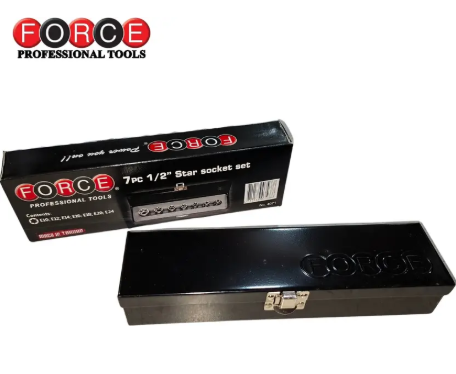 FORCE 4071 7PCS 1/2INCH IMPACT WRENCH STAR SOCKET SET