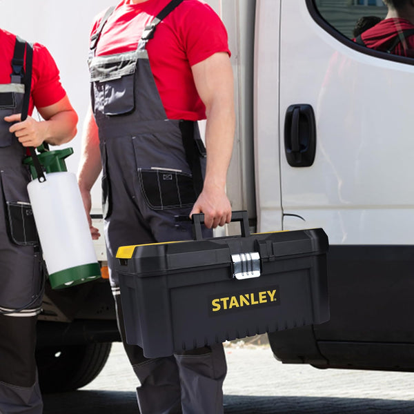 Stanley, Stanley STST75518-8, Stanley STST1-75518, Stanley 16 Inch Toolbox, Plastic Toolbox, Metal Latch Toolbox, Essential Toolbox, Tool Storage Box, Portable Toolbox, Tool Organizer, Workshop Toolbox, Garage Toolbox, Mechanic Toolbox, Electrician Toolbox, Carpenter Toolbox, DIY Toolbox, Hand Tool Storage, Stanley Tool Storage, Workshop Storage Box, Lion Tools Mart