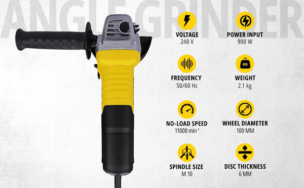 Stanley, Stanley STGS9125, STGS9125 Angle Grinder, Stanley 5 Inch Grinder, 5 Inch Angle Grinder, 125mm Angle Grinder, 900W Angle Grinder, Stanley Angle Grinder, Small Angle Grinder, Electric Angle Grinder, Corded Angle Grinder, Metal Cutting Grinder, Metal Grinding Machine, Welding Grinder, Fabrication Grinder, 11,000 RPM Grinder, M14 Angle Grinder, Metal Cutting Tool, Grinding Machine, Deburring Grinder, Workshop Grinder, Industrial Angle Grinder, Professional Grinder, Stanley Power Tools