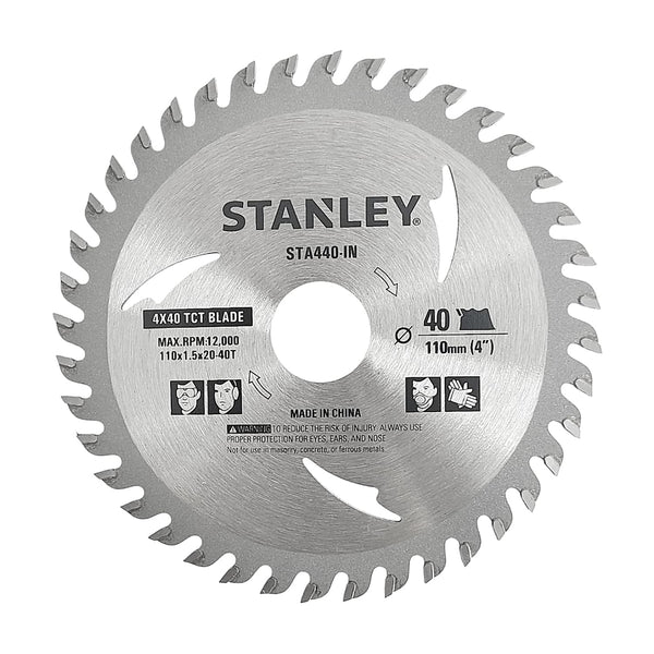 Stanley 5 Inch (125mm) 40 Teeth TCT Circular Saw Blade STA540