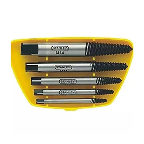 Stanley, Stanley 94-171, Stanley Screw Extractor Set, 5Pcs Screw Extractor Set, Broken Screw Remover, Bolt Extractor Set, Stud Extractor, Pipe Extractor Tool, Cr-Mo Screw Extractor, Chrome Molybdenum Extractor, Damaged Bolt Remover, Broken Fastener Removal Tool, Mechanic Tools, Automotive Repair Tools, Industrial Hand Tools, Workshop Tools, Maintenance Tools, Professional Extractor Set, Stanley Hand Tools, Lion Tools Mart