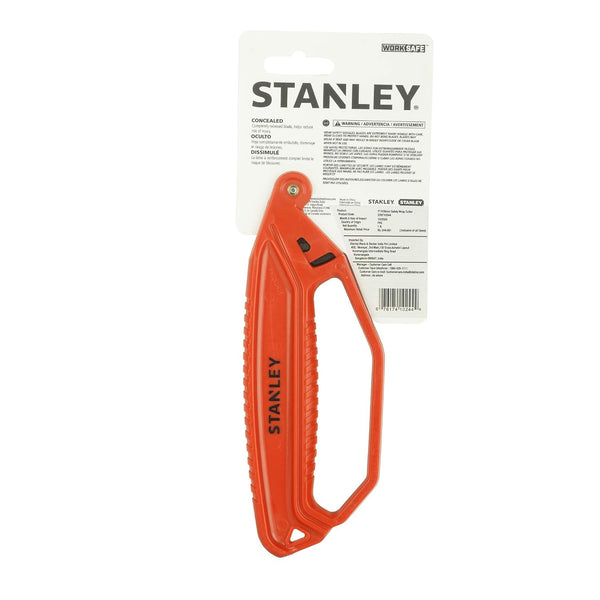 Stanley, Stanley STHT10244, Stanley Safety Wrap Cutter, 7 Inch Safety Cutter, 179mm Wrap Cutter, Packaging Cutter, Shrink Wrap Cutter, Carton Opening Tool, Warehouse Safety Knife, Industrial Safety Cutter, Tape Splitter, Plastic Wrap Cutter, Logistics Tools, Packaging Hand Tools, Replaceable Blade Cutter, Professional Safety Knife, Stanley Cutting Tools, Warehouse Cutting Tool, Lion Tools Mart