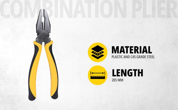 Stanley, Stanley 70-482, 70-482 Combination Plier, 8Inch Combination Plier, Combination Plier, Bi-Material Plier, Electrical Plier, Wire Cutting Plier, Wire Grip Plier, Cable Cutting Plier, Automotive Plier, Mechanical Plier, Workshop Plier, Professional Plier, Hand Tool, Electrician Tool, Mechanic Tool, Maintenance Plier, Gripping Plier, Cutting Plier, Multi-Purpose Plier, 8 Inch Hand Tool, Electrical Hand Tool, Automotive Hand Tool, Workshop Hand Tool, Professional Combination Plier, Plier Online, Buy Com