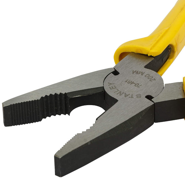 Stanley, Stanley 70-461, Stanley Combination Plier, 8 Inch Combination Plier, 205mm Combination Plier, Combination Pliers, C45 Steel Plier, Wire Cutting Plier, Electrician Plier, Mechanical Plier, Black Phosphate Plier, Professional Hand Tools, Workshop Tools, Automotive Repair Tools, Industrial Maintenance Tools, Grip Cutting Plier, Stanley Hand Tools, Lion Tools Mart