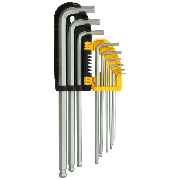 Stanley Allen Key, Stanley 94-158, 9Pcs Allen Key Set, Extra Long Allen Key, Ball Point Allen Key, S2 Steel Hex Key, Metric Hex Key Set, Hex Key Set, Automotive Allen Key, Workshop Tools