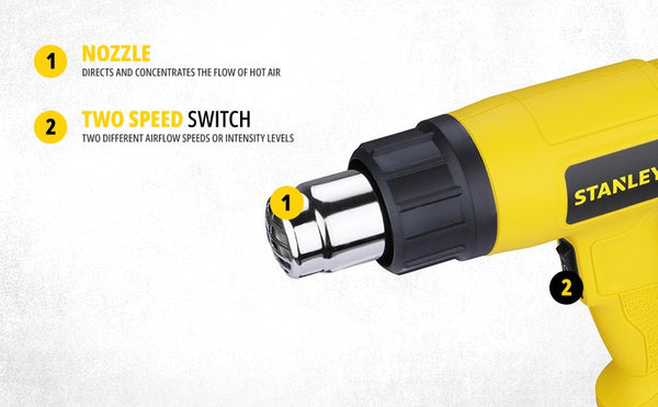 Stanley SXH1800 1800W Dual-Temperature Hot Air Gun
