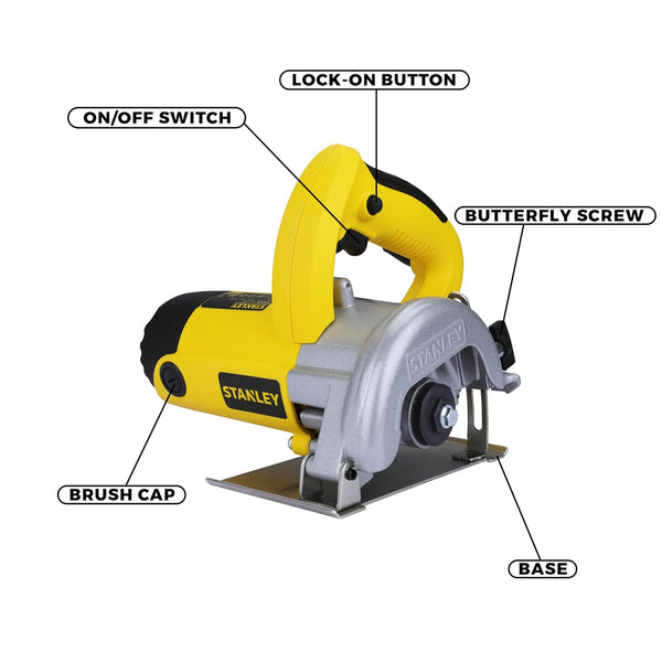 Stanley STSP125 Marble/Tile Cutter | 1320W, 125mm | Heavy Duty & Professional Use