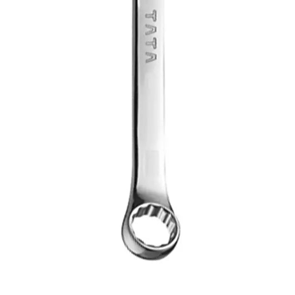 TATA Chrome Finished Combination Spanner | Open End & Ring End Spanner | Professional Metric Wrench