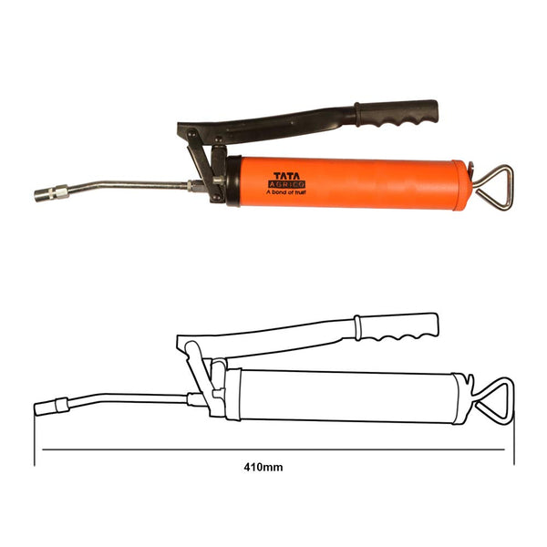 TATA GGN004 500gms Lever Type Grease Gun with Rigid Extension | Heavy Duty Lubrication Tool