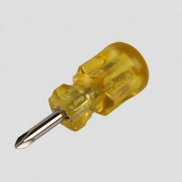 TATA SDY001 Two-In-One Stubby Screwdriver 6 x 30mm | Flat & Phillips Head Dual Tip Screwdriver