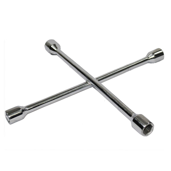 TATA SPA006 4 Way Cross Wheel Spanner 14 Inch x 14mm | Heavy Duty Wheel Nut Wrench