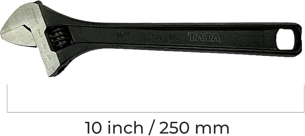 TATA WRAI02 Adjustable Wrench 10 Inch / 250mm | Heavy Duty Adjustable Spanner