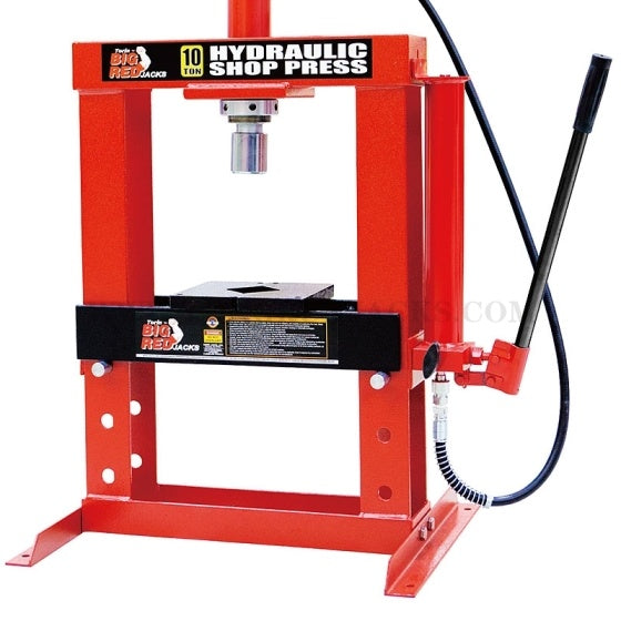 BIG RED 10 Ton Hydraulic Shop Press TY10003 | Heavy Duty Garage Press Machine