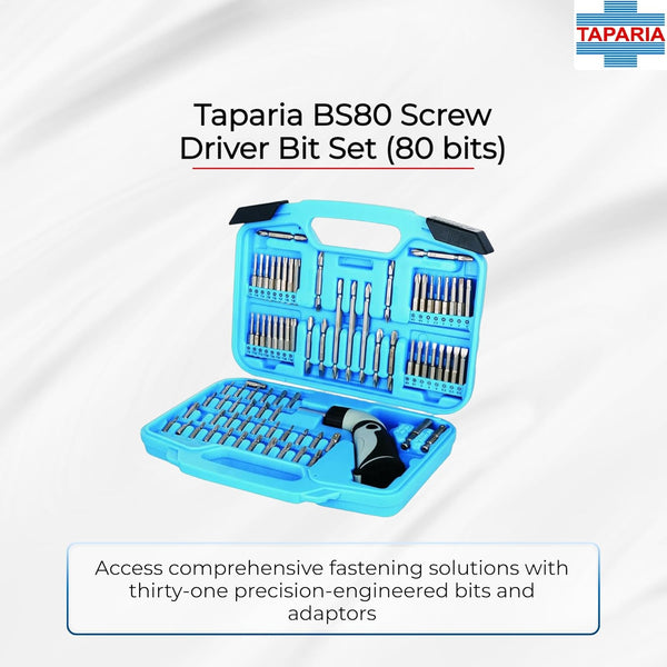 Taparia 80Pcs Screwdriver Bits Set BS 80 | Multi Bit Tool Kit