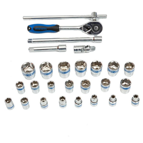 Taparia Bi-Hexagonal Socket Set 12.7mm (1/2 Inch) Sq. Drive S14MXL | Professional Socket Tool Kit