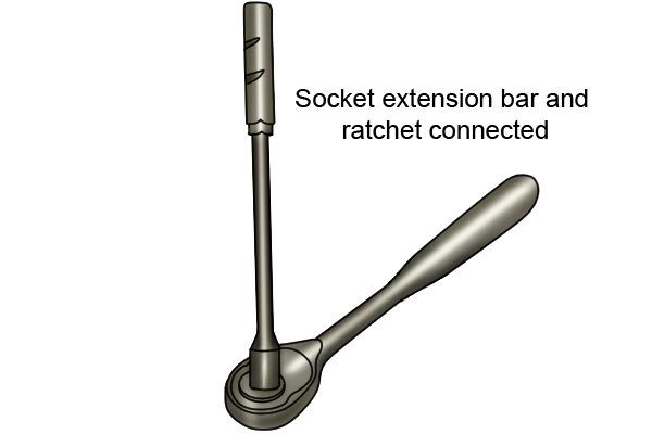 Taparia Extension Bar 1743 3Inch/75mm | 1/2 Inch Square Drive Socket Accessories