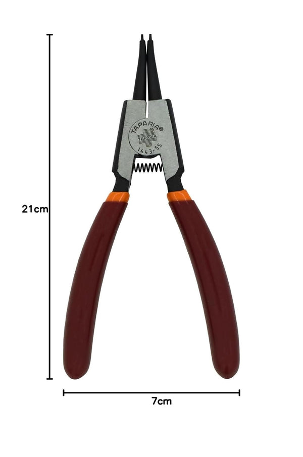 Taparia External Straight Nose Circlip Pliers 1443-5S | 125mm Professional Circlip Plier