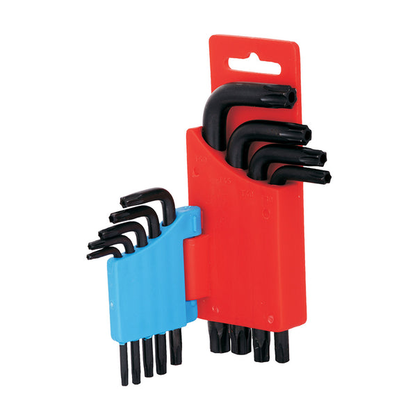 Taparia Torx Key Set Hanger Type KTH9S | 9Pcs Short Series Torx Keys