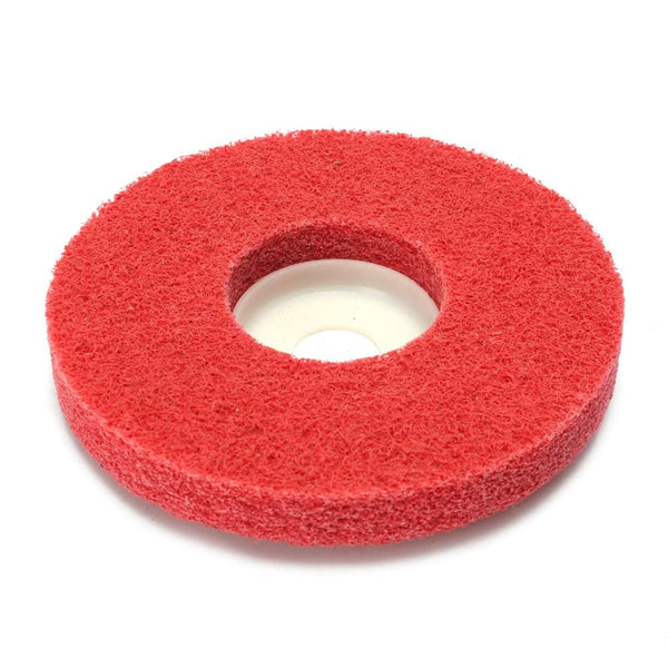 Ultra Touch 4Inch×1/2Inch Red Polishing Wheel | Medium Buffing Pad for Metal Finishing