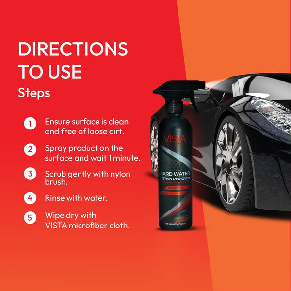 Vista, Vista Hard Water Stain Remover, 500ml Hard Water Stain Remover, Hard Water Stain Remover, Water Spot Remover, Car Water Spot Remover, Automotive Water Spot Remover, Hard Water Mark Remover, Mineral Deposit Remover, Water Stain Cleaner, Car Glass Stain Remover, Windshield Water Spot Remover, Car Glass Cleaner, Automotive Glass Cleaner, Car Window Cleaner, Mirror Cleaner, Car Paint Stain Remover, Automotive Surface Cleaner, Car Detailing Product, Car Detailing Cleaner, Car Wash Products, Automotive Cle