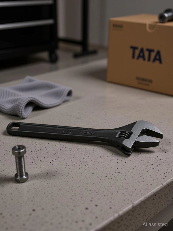 TATA WRAI03 12 Inch Adjustable Wrench | Heavy Duty Adjustable Spanner | Professional Adjustable Jaw Wrench