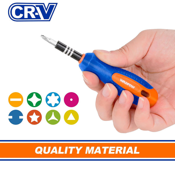 Wadfow 31Pcs Screwdriver Set WSS8431 | Cr-V Magnetic Bit Holder & Screwdriver Bit Set
