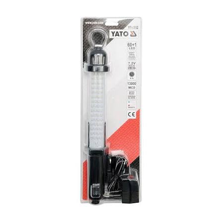 YATO YT-0852 Work LED Lamp with Magnet - 13000 MCD Rechargeable Inspection Light