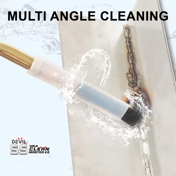 Devil SS Weld Cleaning Brush M6 Thread Carbon Fiber Used Polish Stainless Steel Welds After TIG/MIG | Welding Bead Processor Brush Head for Tig Mig Weld Cleaner