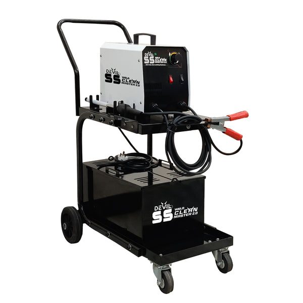 Electrolytic weld cleaner for stainless steel fabrication