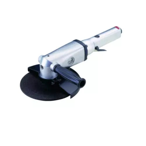 Ralli Wolf AG449 pneumatic angle grinder — 125mm disc, 11000 RPM, heat-treated gear for durability. Ideal for metalworking.
