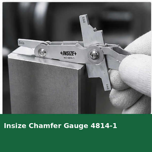 Insize Chamfer Gauge 4814-1 | Precision Angle & Chamfer Measuring Tool