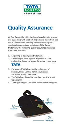 TATA DIGGING HOE IRON STEEL SPADE FOR GARDENING