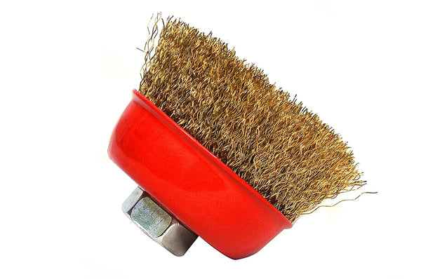 JON BHANDARI WIRE CUP BRUSH 12MM CRIMPED WITH SHANK